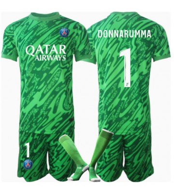 Paris Saint-Germain Gianluigi Donnarumma #1 Brankář Domácí dres komplet pro Děti 2024-25 Krátkým Rukávem (+ Krátké kalhoty)